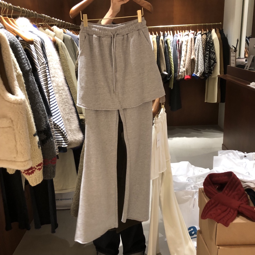 HEBON韓國直郵㊣女裝新款時尚人氣職業休閑推薦25秋冬裙褲加絨HEBON裙褲圖色1