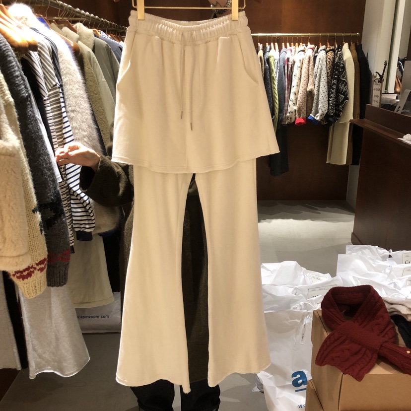 HEBON韓國直郵㊣女裝新款時尚人氣職業休閑推薦25秋冬裙褲加絨HEBON裙褲圖色2