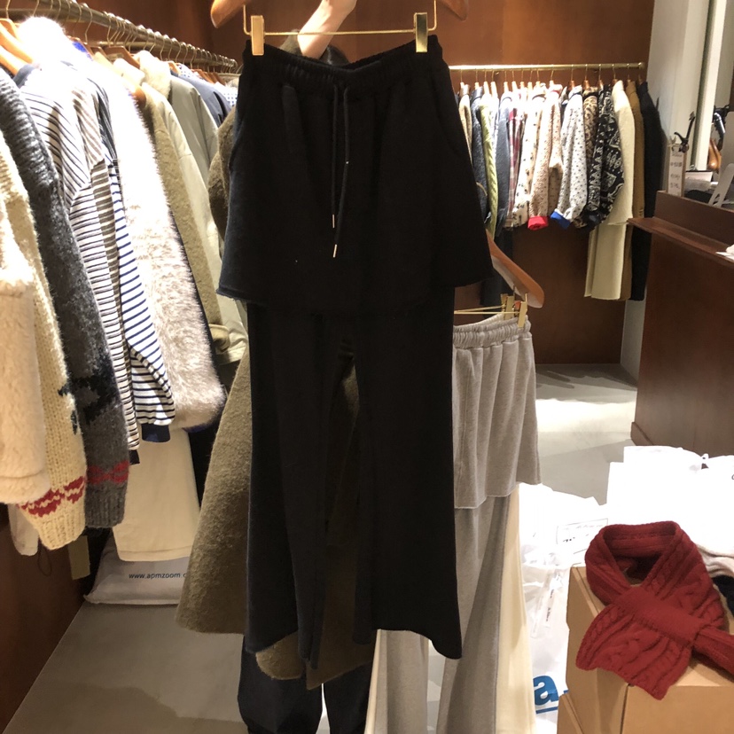 HEBON韓國直郵㊣女裝新款時尚人氣職業休閑推薦25秋冬裙褲加絨HEBON裙褲圖色3