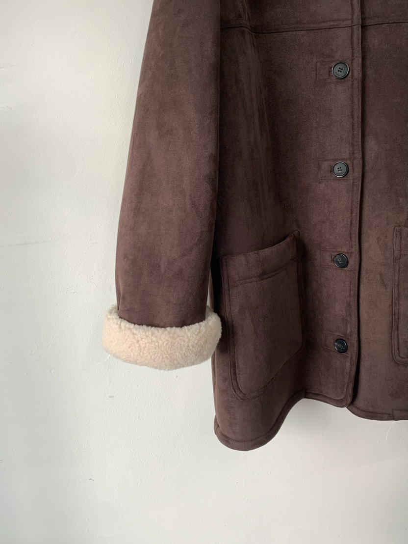 ANOU韓國直郵㊣女裝新品時尚職業熱賣人氣休閑推薦中長款大衣ANOU中長款大衣