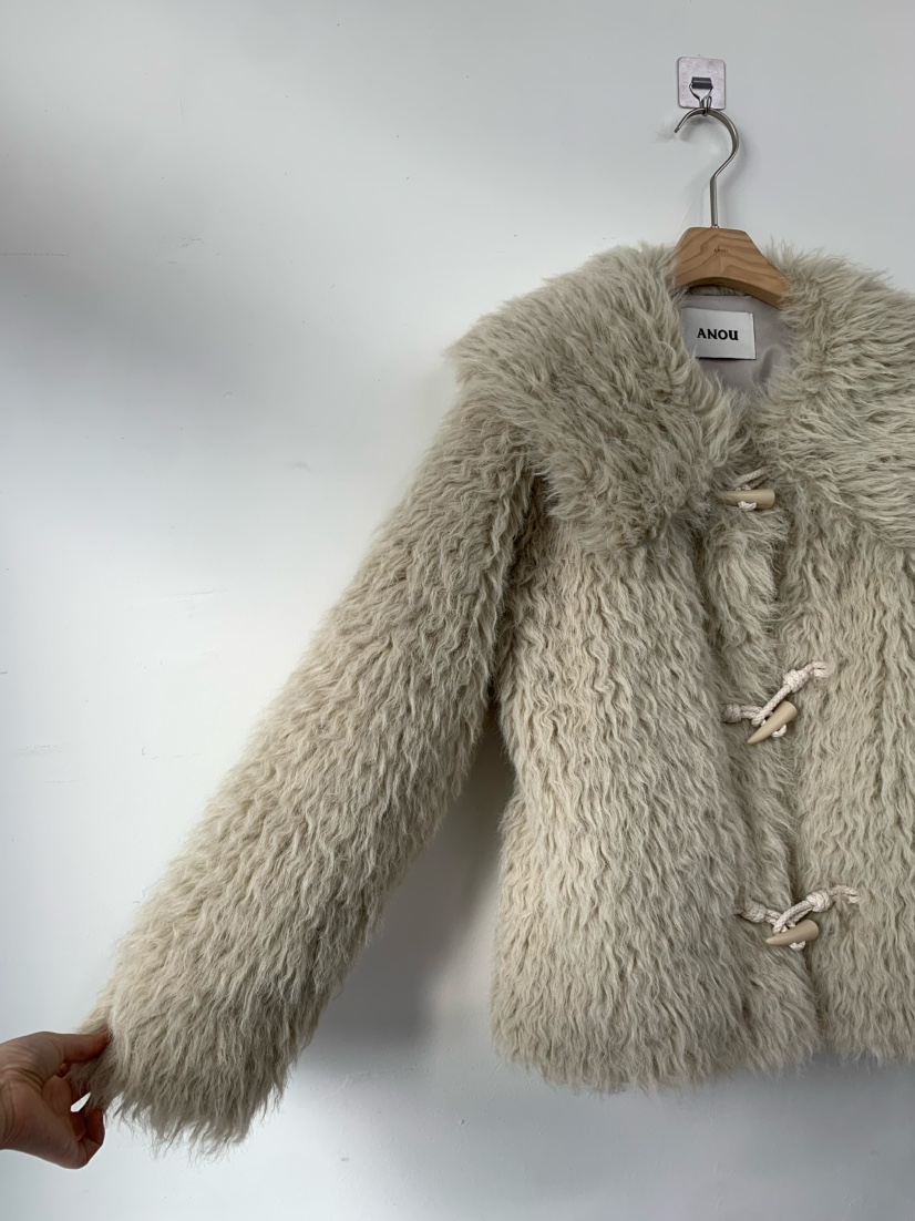 ANOU韓國代購㊣女裝新款休閑人氣25秋冬推薦時尚職業短款大衣ANOU短款大衣
