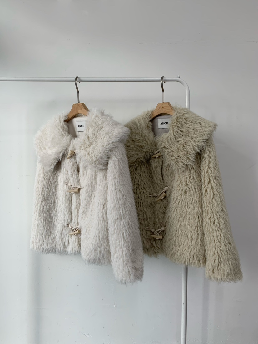 ANOU韓國代購㊣女裝新款休閑人氣25秋冬推薦時尚職業短款大衣ANOU短款大衣