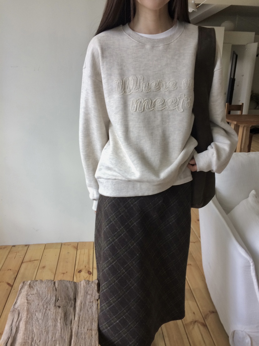 ANOU韓國直郵㊣女士新款人氣25秋冬休閑推薦熱賣職業衛衣加絨ANOU衛衣