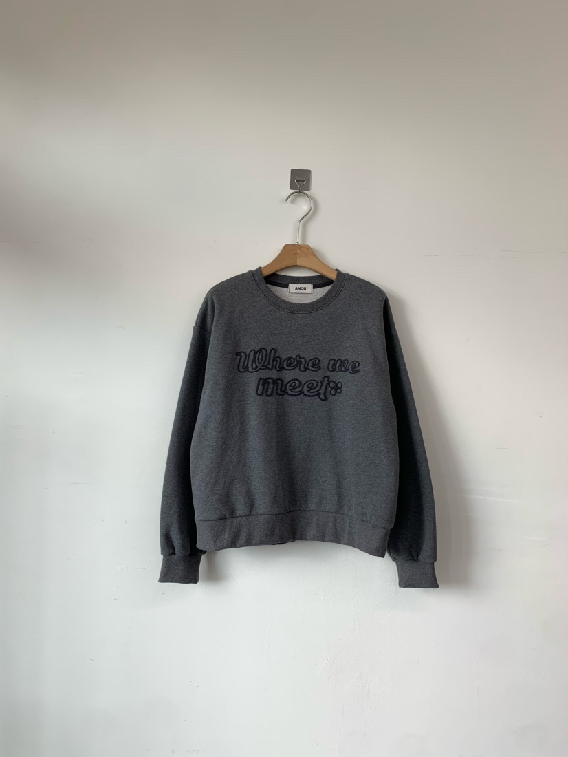 ANOU韓國直郵㊣女士新款人氣25秋冬休閑推薦熱賣職業衛衣加絨ANOU衛衣圖色2