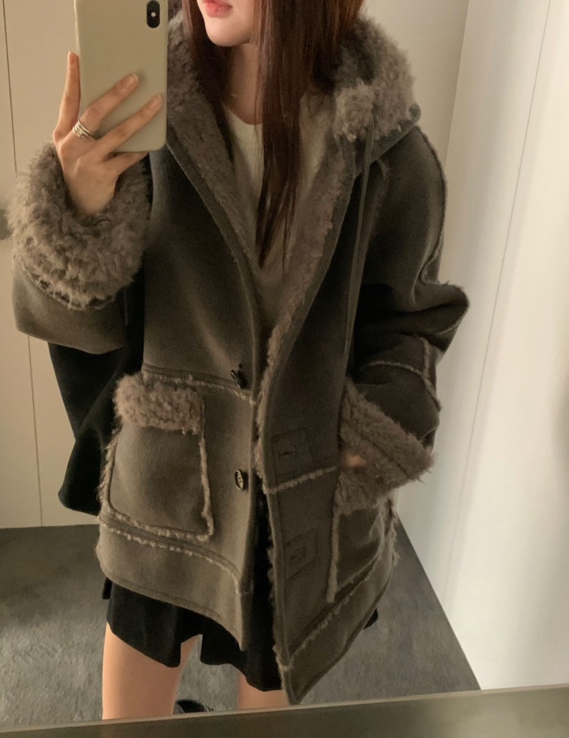 ANOU東大門㊣代購女士新款時尚職業推薦熱賣休閑中長款大衣ANOU中長款大衣