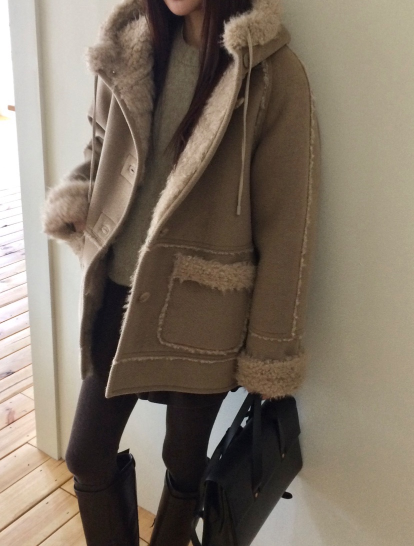 ANOU東大門㊣代購女士新款時尚職業推薦熱賣休閑中長款大衣ANOU中長款大衣