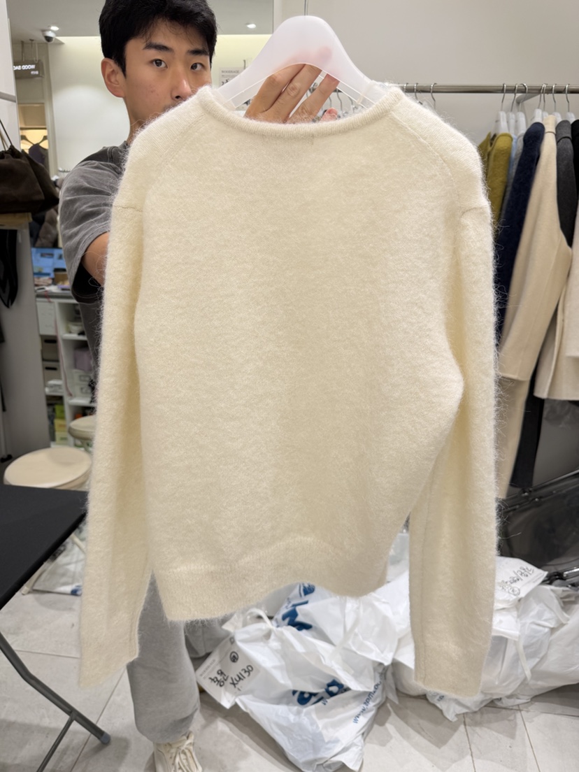 WOOD SAGE韓國代購㊣女士新品推薦25秋冬時尚針織衫開衫紐扣WOOD SAGE針織衫