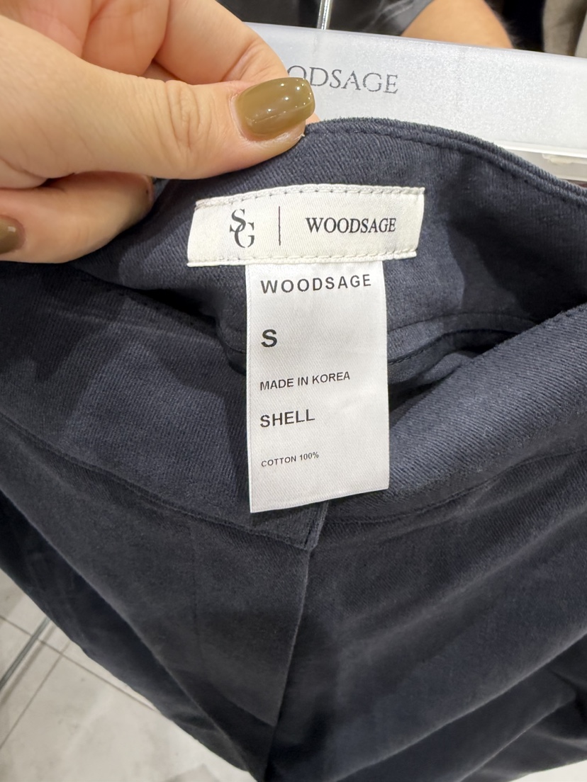 WOOD SAGE韓國代購㊣女士新款人氣時尚推薦職業休閑休閑褲WOOD SAGE休閑褲