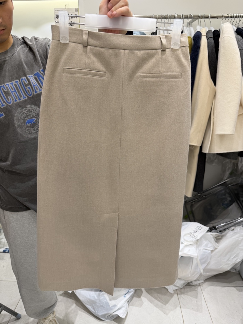 WOOD SAGE韓國代購㊣女裝新品人氣25秋冬休閑半身裙中短裙WOOD SAGE半身裙/中短裙