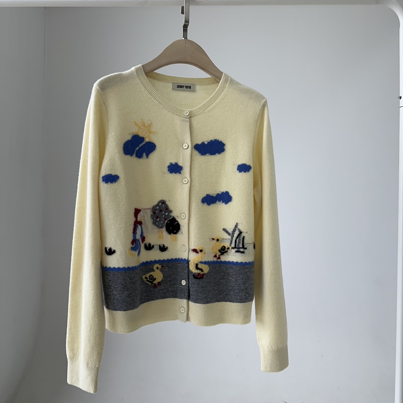 JENNY 1976韓國直郵㊣女士新款25秋冬時尚推薦熱賣針織衫羊毛JENNY 1976針織衫圖色1