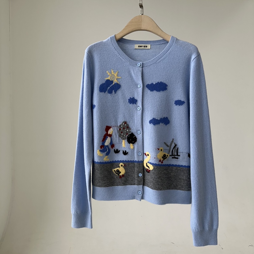 JENNY 1976韓國直郵㊣女士新款25秋冬時尚推薦熱賣針織衫羊毛JENNY 1976針織衫圖色2