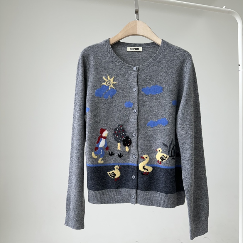 JENNY 1976韓國直郵㊣女士新款25秋冬時尚推薦熱賣針織衫羊毛JENNY 1976針織衫圖色3