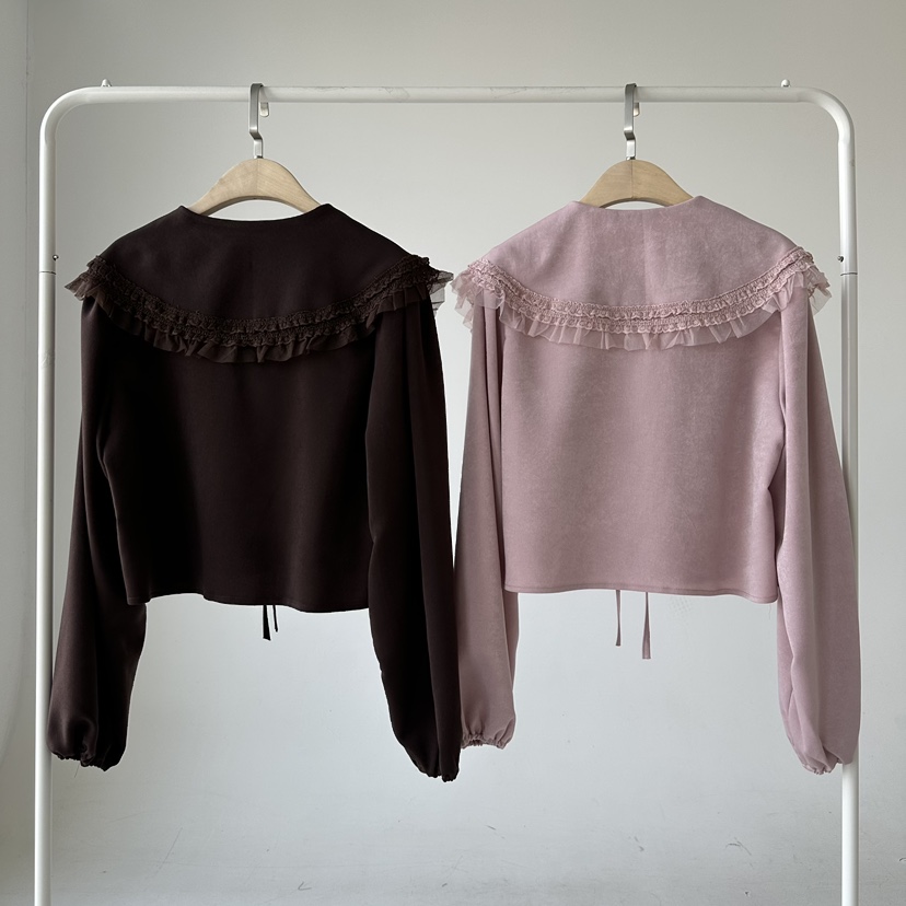 JENNY 1976東大門㊣代購女裝新款熱賣休閑職業時尚襯衫蕾絲衫JENNY 1976襯衫/蕾絲衫