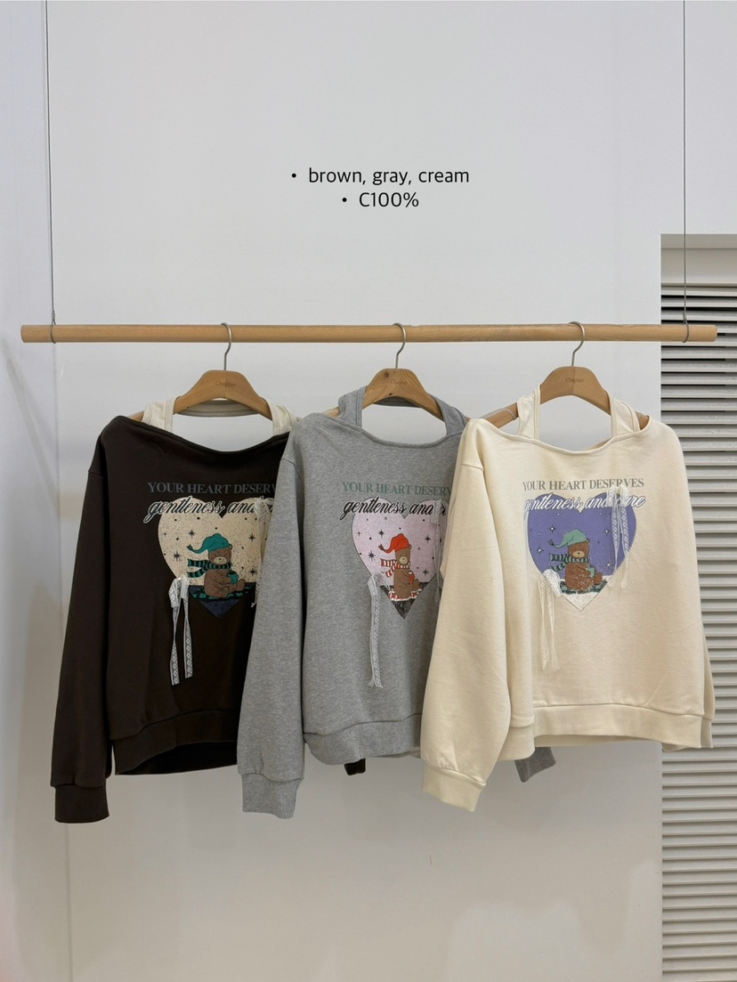 BY CHAPTER韓國代購㊣女裝新款熱賣人氣時尚休閑衛衣假兩件BY Chapter衛衣