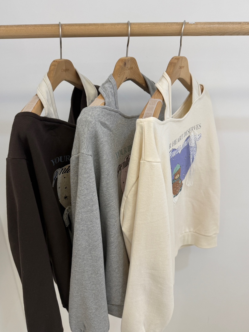 BY CHAPTER韓國代購㊣女裝新款熱賣人氣時尚休閑衛衣假兩件BY Chapter衛衣