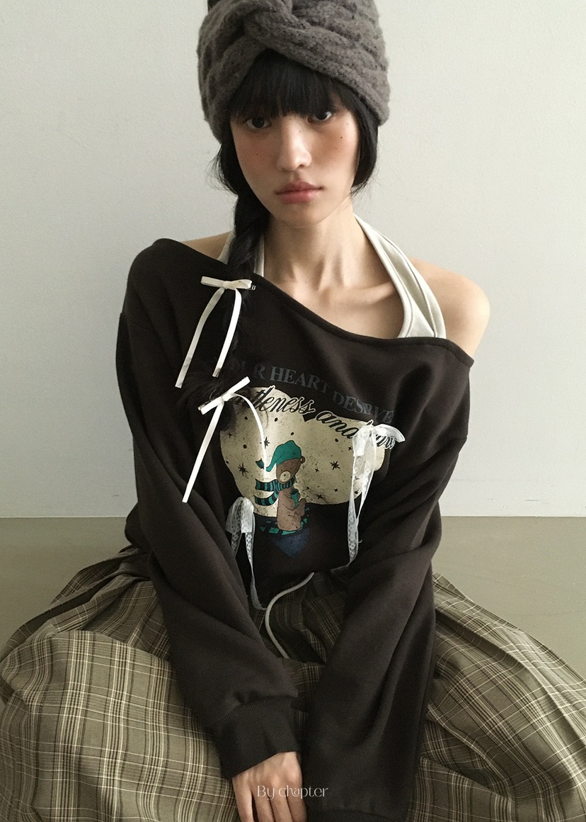 BY CHAPTER韓國代購㊣女裝新款熱賣人氣時尚休閑衛衣假兩件BY Chapter衛衣