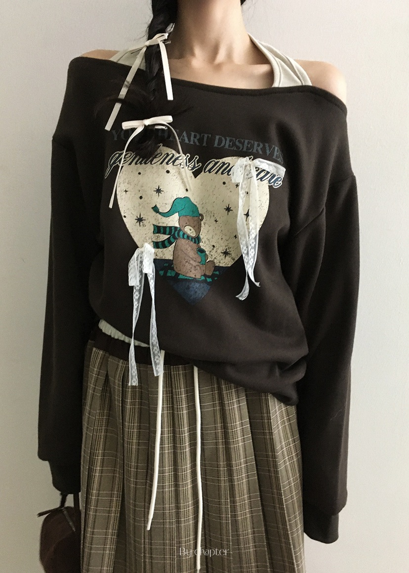 BY CHAPTER韓國代購㊣女裝新款熱賣人氣時尚休閑衛衣假兩件BY Chapter衛衣