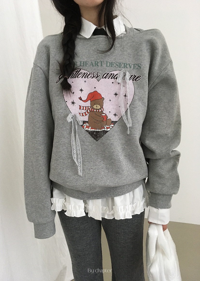 BY CHAPTER韓國代購㊣女裝新款熱賣人氣時尚休閑衛衣假兩件BY Chapter衛衣