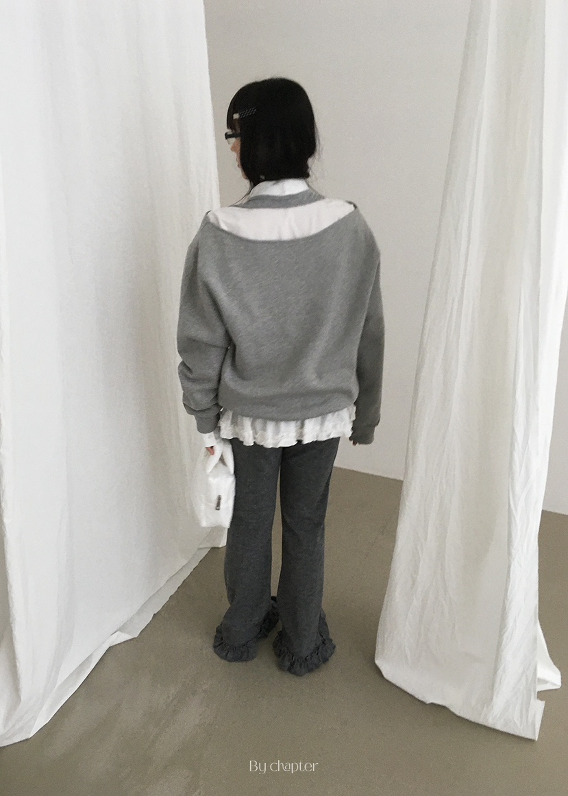 BY CHAPTER韓國代購㊣女裝新款熱賣人氣時尚休閑衛衣假兩件BY Chapter衛衣