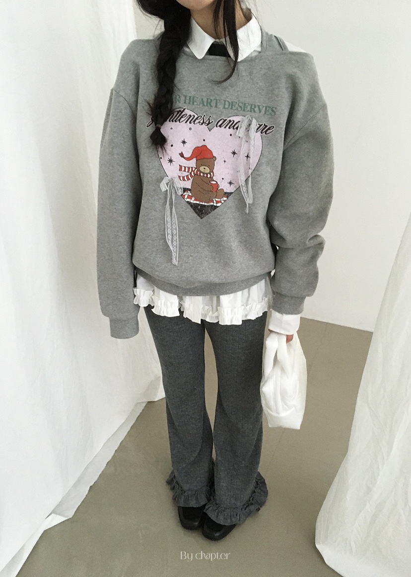 BY CHAPTER韓國代購㊣女裝新款熱賣人氣時尚休閑衛衣假兩件BY Chapter衛衣