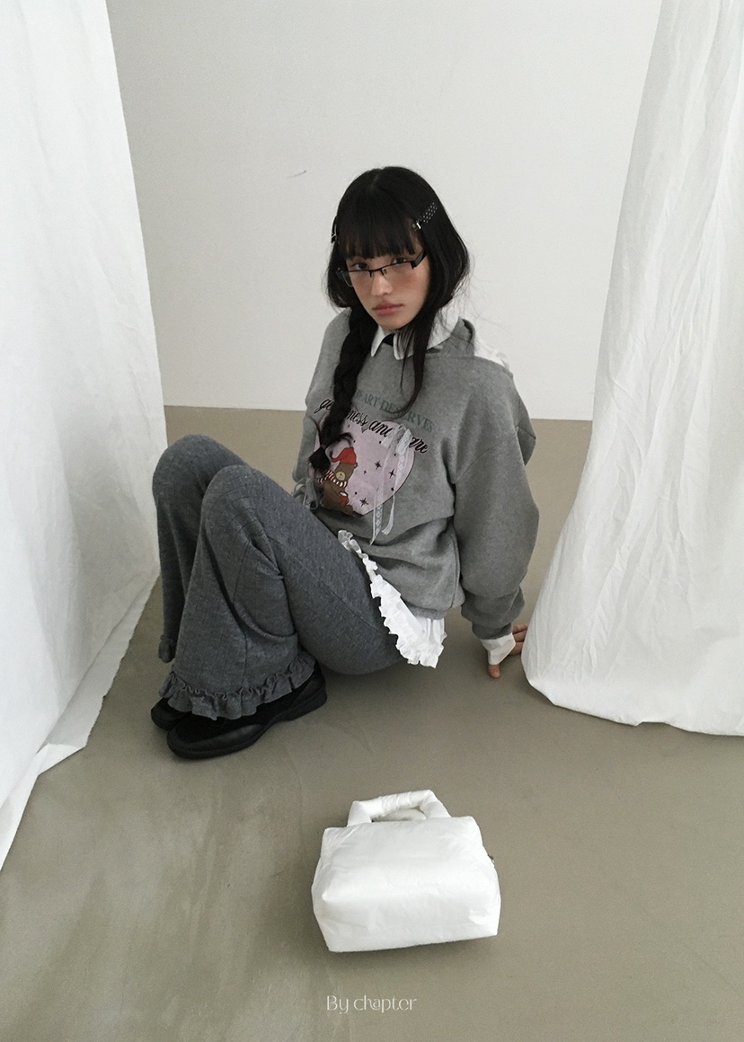 BY CHAPTER韓國代購㊣女裝新款熱賣人氣時尚休閑衛衣假兩件BY Chapter衛衣