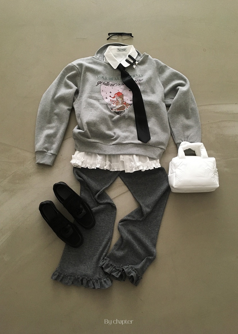 BY CHAPTER韓國代購㊣女裝新款熱賣人氣時尚休閑衛衣假兩件BY Chapter衛衣