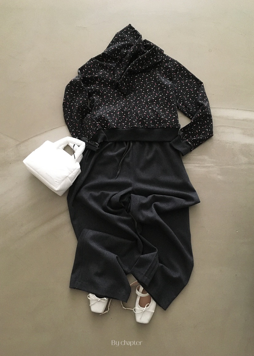 BY CHAPTER韓國代購㊣女士新款時尚人氣套裝含圍巾兩件套套裝BY Chapter套裝