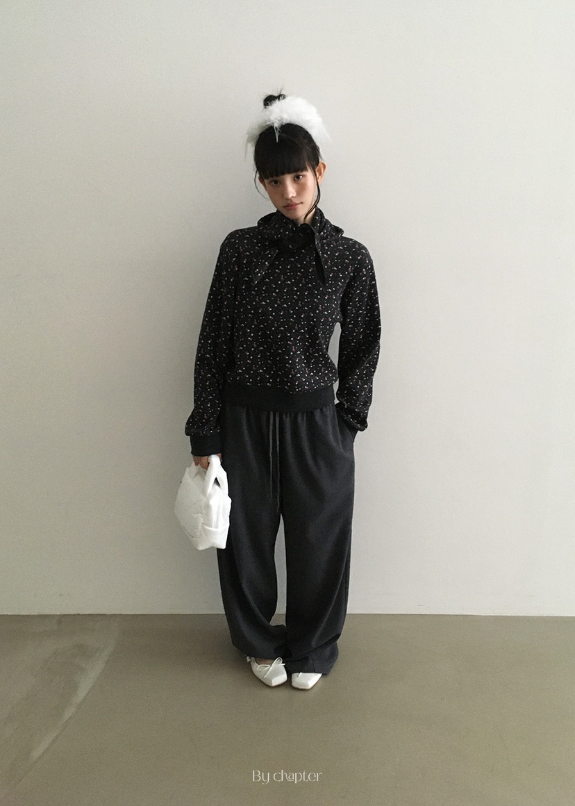 BY CHAPTER韓國代購㊣女士新款時尚人氣套裝含圍巾兩件套套裝BY Chapter套裝