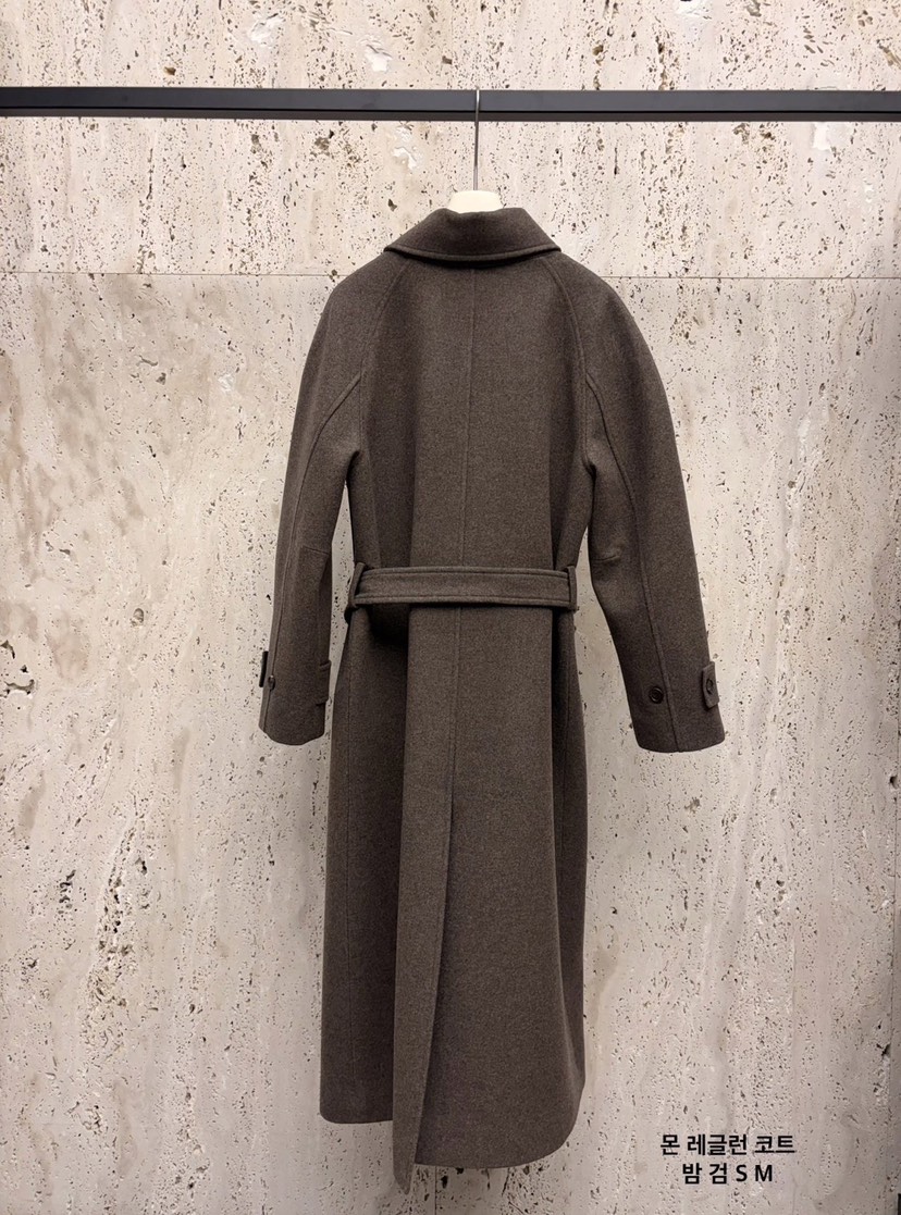 BLOSSOM東大門㊣直郵女裝新款人氣時尚職業中長款大衣含腰帶BLOSSOM中長款大衣