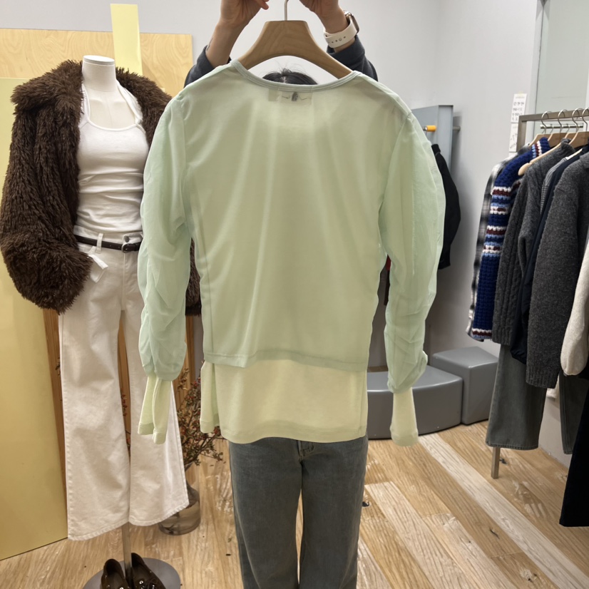 THEPLAN東大門㊣代購女裝新品休閑熱賣25秋冬套裝網眼套裝褶皺THE PLAN套裝