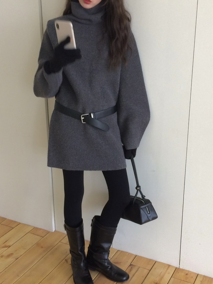 ANOU韓國代購㊣女裝新款推薦時尚25秋冬職業熱賣人氣連衣裙ANOU連衣裙