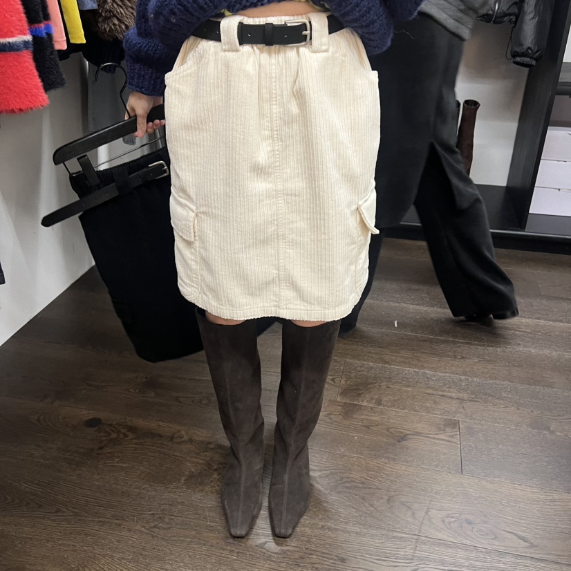 UNANSWERED-MYSTERY東大門㊣實拍女裝新款休閑短裙含腰帶條紋UNANSWERED-MYSTERY短裙圖色3