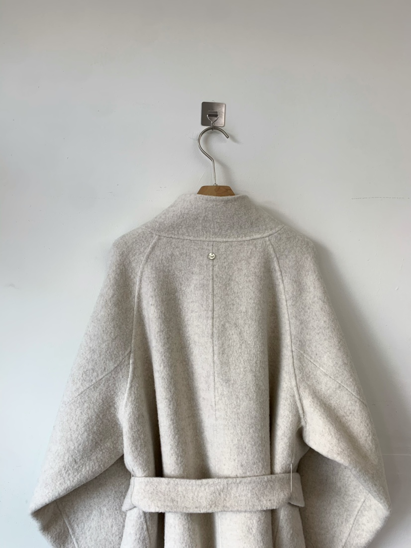 ANOU韓國代購㊣女裝新款熱賣人氣25秋冬推薦中長款大衣含腰帶ANOU中長款大衣