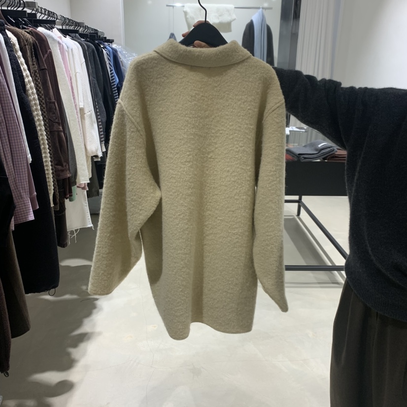 BROT韓國代購㊣女士新品人氣時尚推薦25秋冬休閑中長款大衣BROT中長款大衣