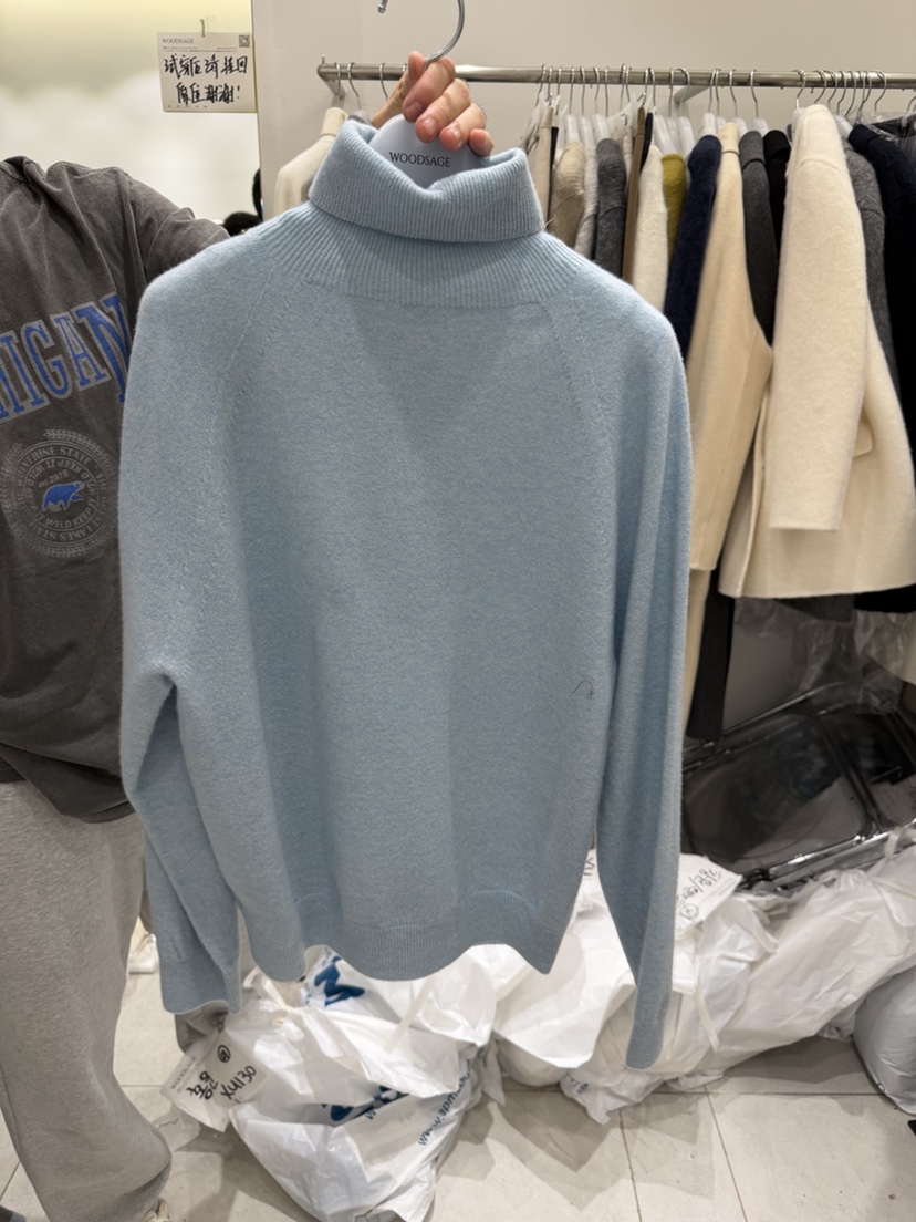WOOD SAGE東大門㊣代購女裝新款時尚熱賣推薦休閑針織衫羊絨WOOD SAGE針織衫圖色4