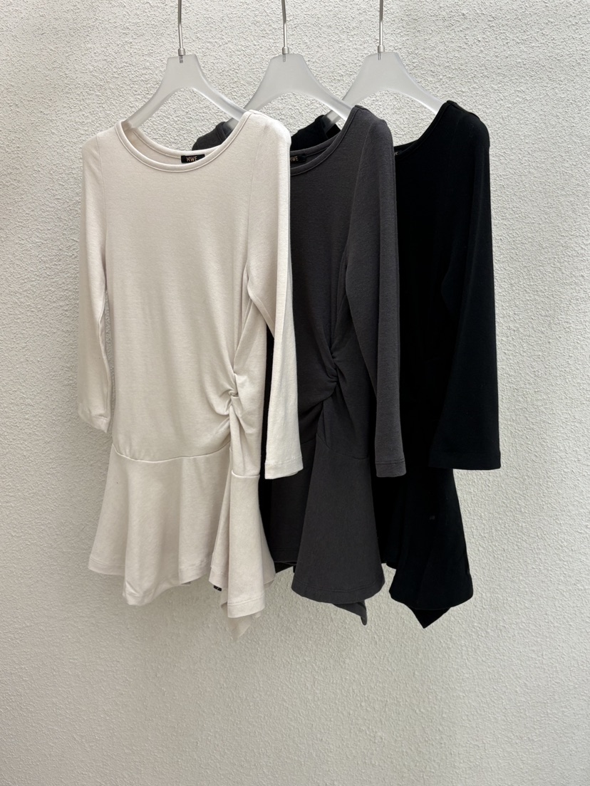 MWE東大門㊣實拍女裝新款人氣25秋冬職業時尚推薦休閑連衣裙MWE連衣裙