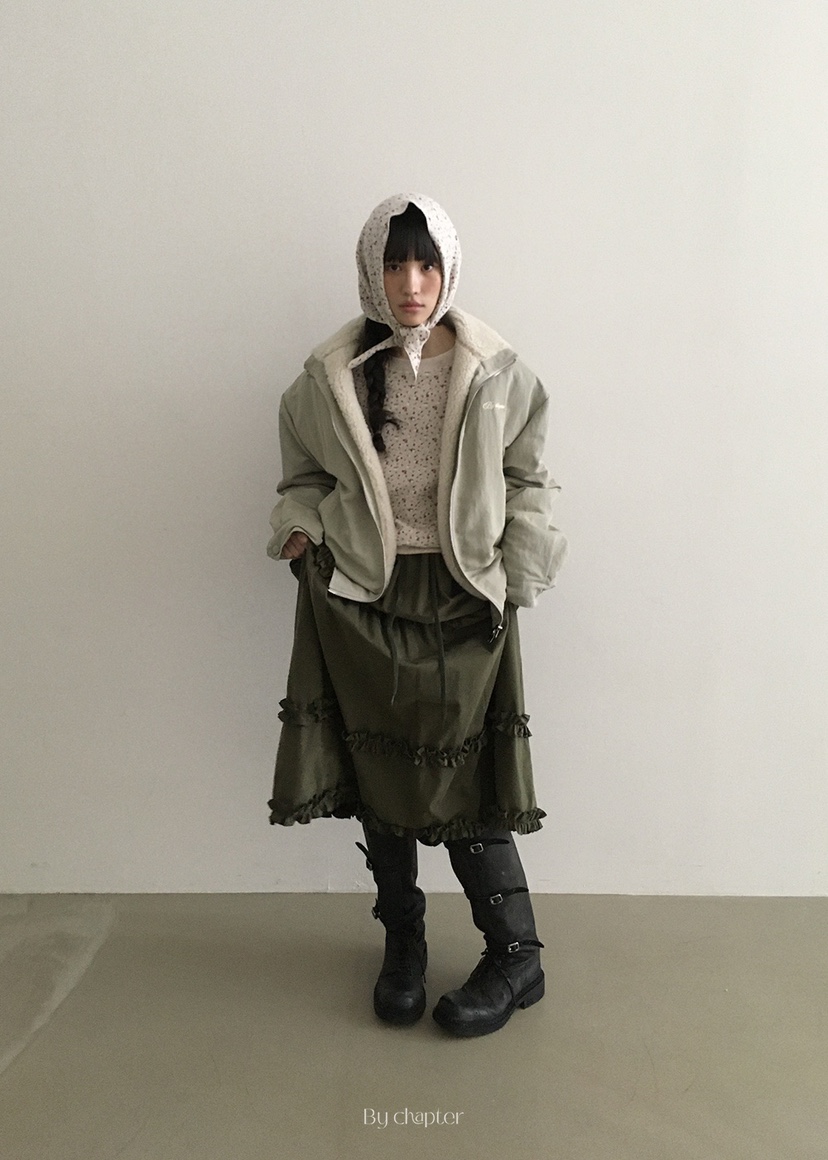 BY CHAPTER韓國直郵㊣女士新品時尚推薦休閑人氣職業25秋冬長裙BY Chapter長裙