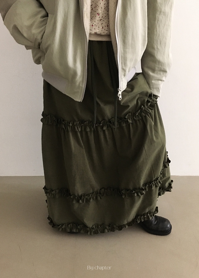 BY CHAPTER韓國直郵㊣女士新品時尚推薦休閑人氣職業25秋冬長裙BY Chapter長裙