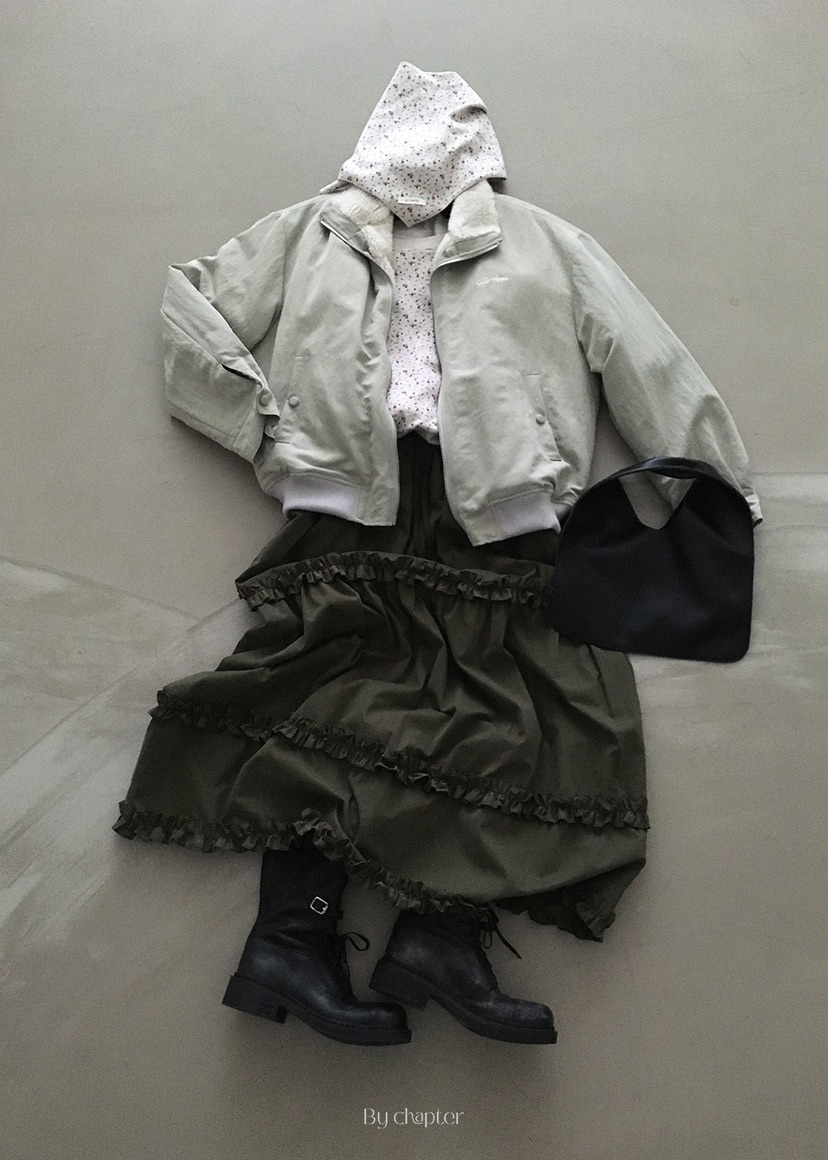 BY CHAPTER韓國直郵㊣女士新品時尚推薦休閑人氣職業25秋冬長裙BY Chapter長裙