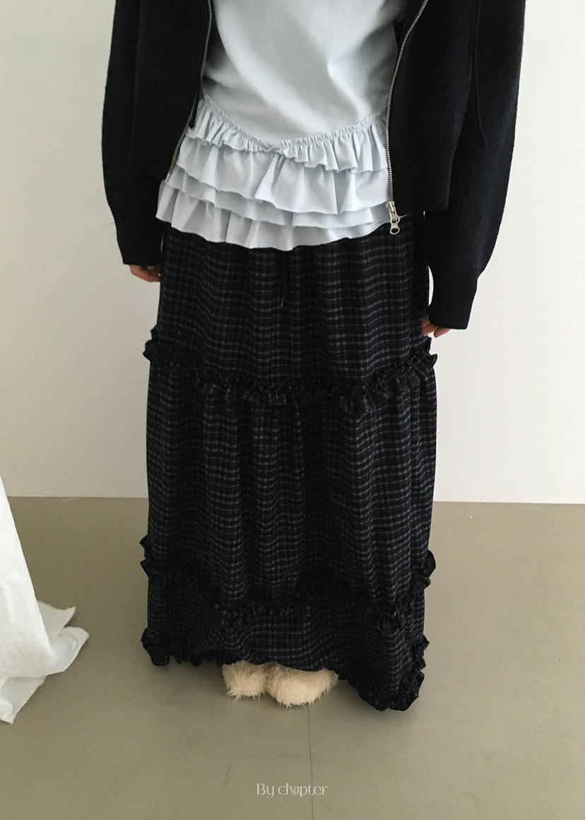 BY CHAPTER韓國直郵㊣女士新品時尚推薦休閑人氣職業25秋冬長裙BY Chapter長裙圖色2