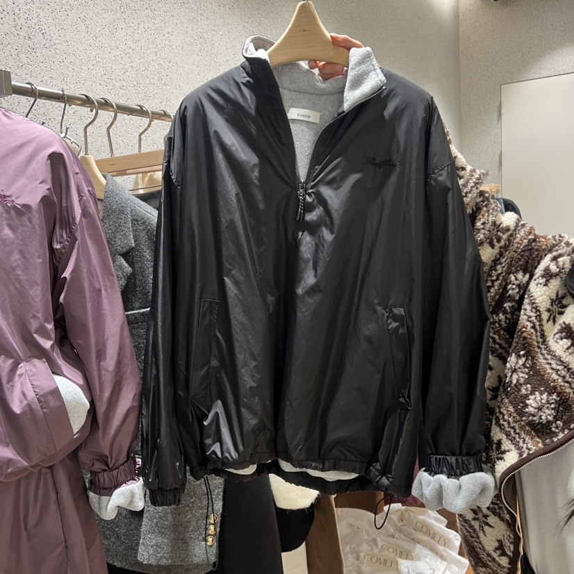 COMELY韓國直郵㊣女裝新品人氣25秋冬休閑推薦熱賣夾克羊毛COMELY夾克圖色1