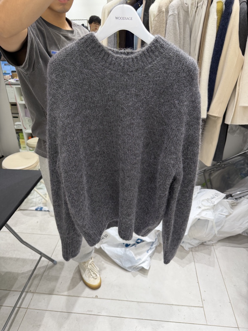 WOOD SAGE東大門㊣實拍女裝新款熱賣休閑推薦針織衫馬海毛WOOD SAGE針織衫圖色4