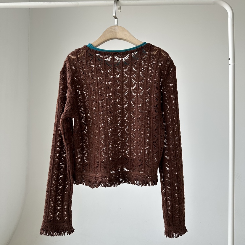 JENNY 1976東大門㊣代購女裝新款推薦熱賣襯衫蕾絲衫短款蕾絲JENNY 1976襯衫/蕾絲衫