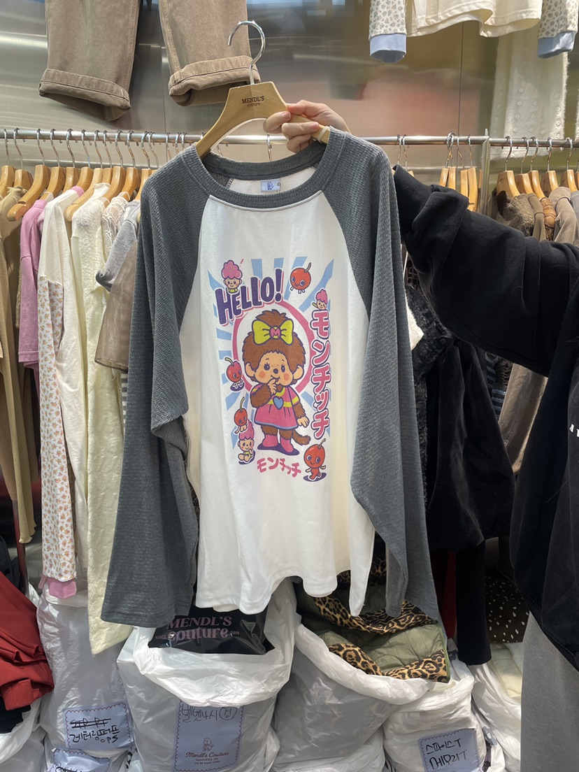 MENDL S東大門㊣代購女士新款職業時尚休閑25秋冬熱賣長袖T恤MENDL S長袖T恤圖色1