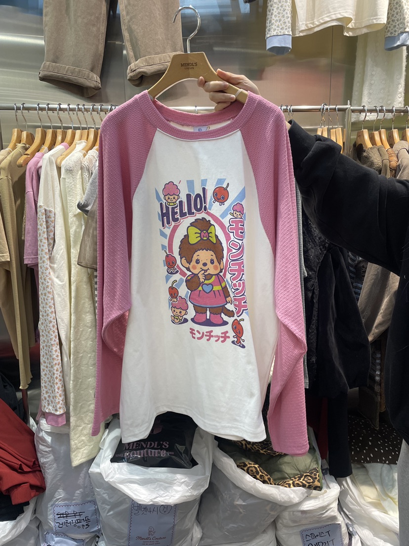 MENDL S東大門㊣代購女士新款職業時尚休閑25秋冬熱賣長袖T恤MENDL S長袖T恤圖色2