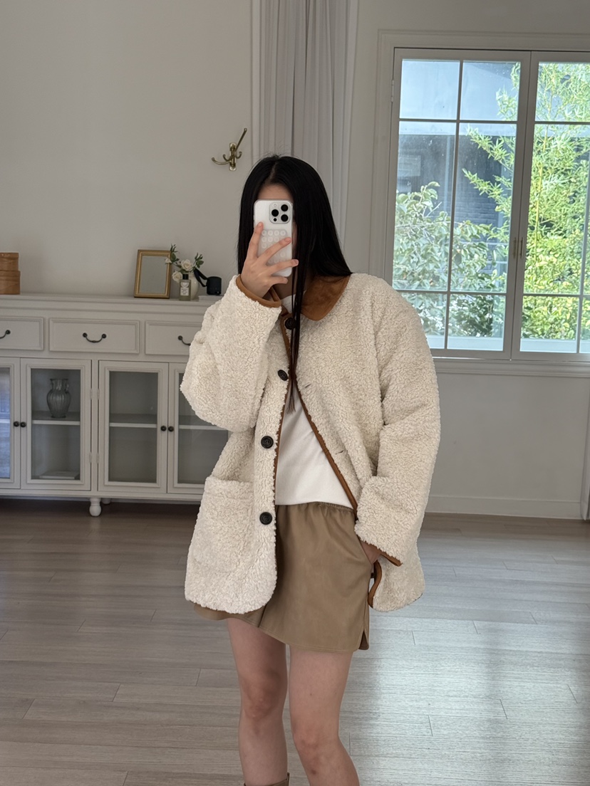 A P-STUDIO韓國直郵㊣女士新款休閑人氣職業推薦短款大衣A P-STUDIO短款大衣