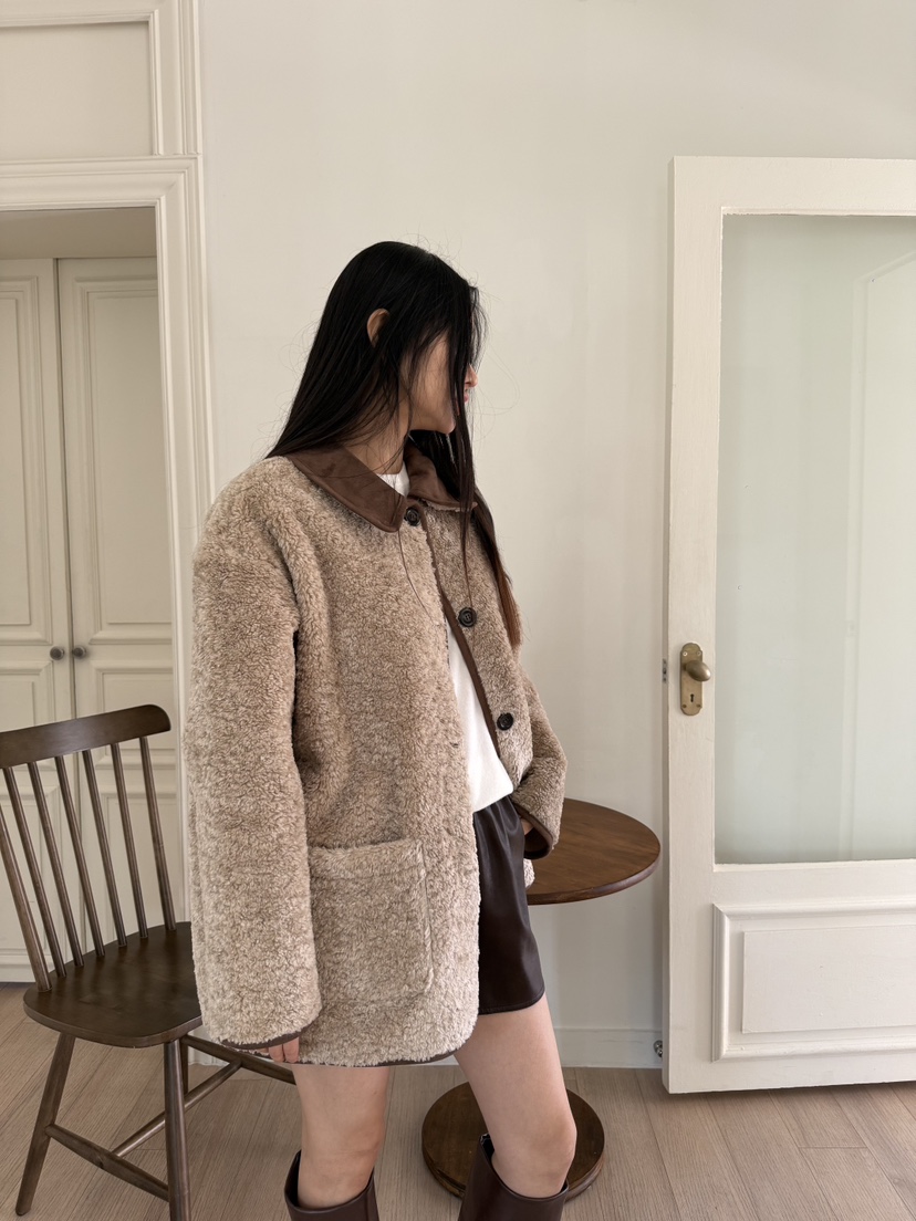 A P-STUDIO韓國直郵㊣女士新款休閑人氣職業推薦短款大衣A P-STUDIO短款大衣