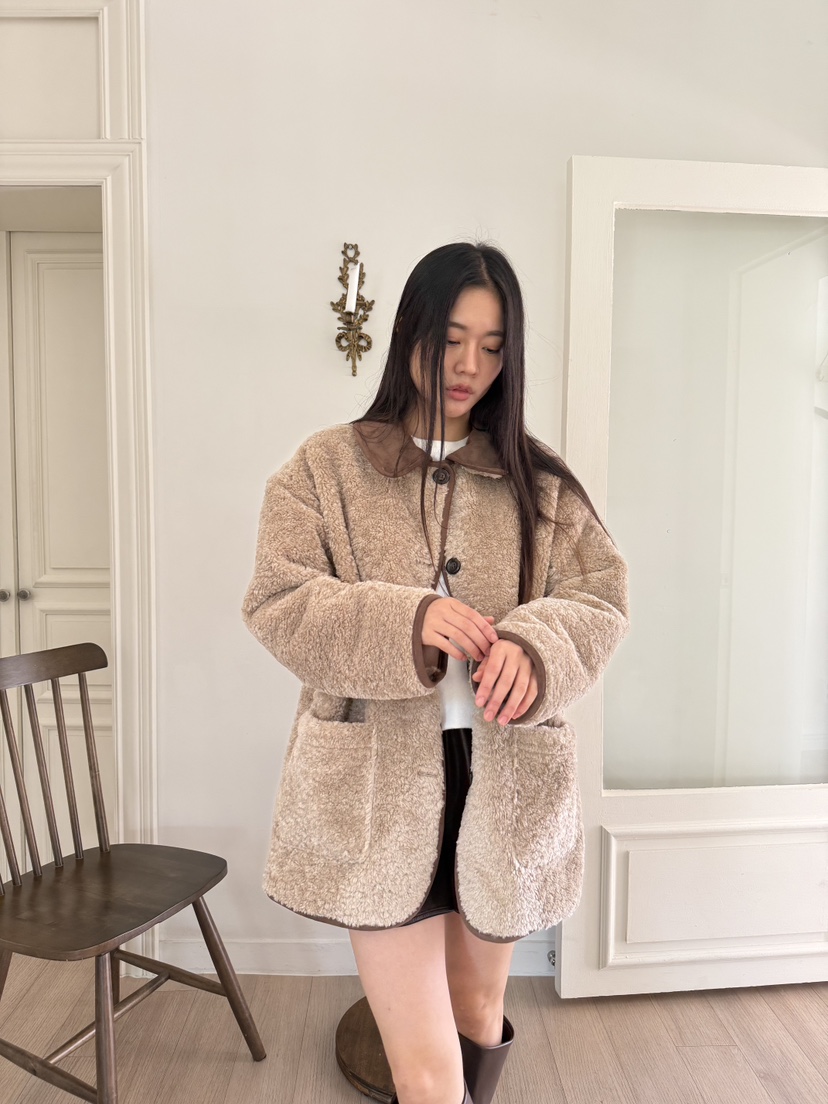 A P-STUDIO韓國直郵㊣女士新款休閑人氣職業推薦短款大衣A P-STUDIO短款大衣