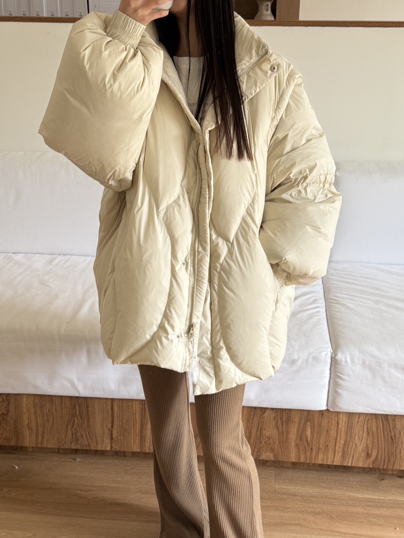 A P-STUDIO韓國代購㊣女士新款時尚人氣短款羽絨服可拆卸A P-STUDIO短款羽絨服