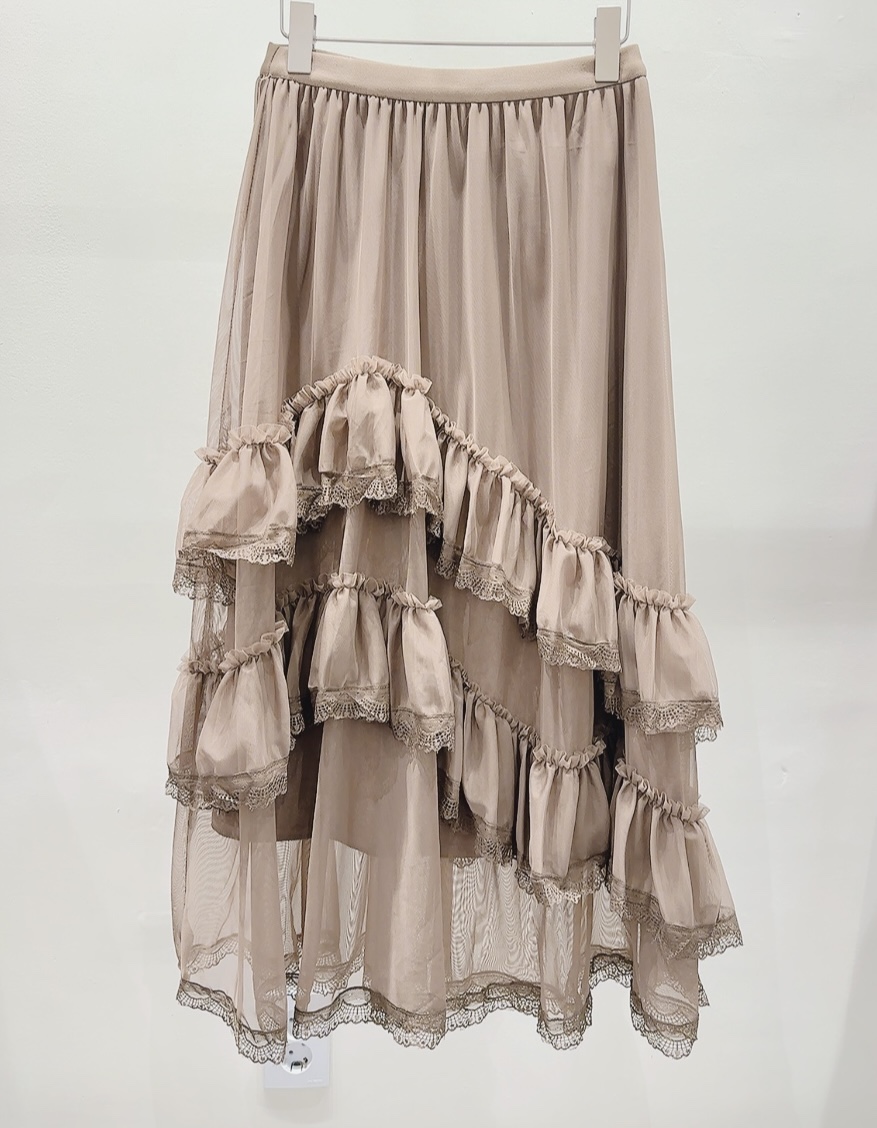 AWESOME-P東大門㊣代購女裝新品推薦人氣25秋冬休閑長裙雪紡AWESOME-P長裙圖色1